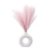 6 PCS Faux Pampas Grass 17"/44cm Artificial Fluffy Pompas Grass Fake Pampas Grass 7 Branches For Wedding Party Bedroom Boho Home Decor (034 Light Pink) -Artificial Trees Store 3117sVZAHVL