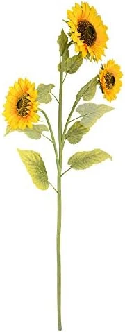 Vickerman Everyday 25" Artificial Yellow Sunflower Bush - Faux Indoor Floral Bush - For Home Or Office Vase Decor 5 Vickerman Everyday 25" Artificial Yellow Sunflower Bush - Faux Indoor Floral Bush - For Home Or Office Vase Decor - Image 3