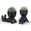 Galiejar Fake Succulents,Mini Succulents Plants Artificial With Ceramic Pots,Cute Home Decor Bathroom Decor Desk Decor Bedroom Decor Office Decor For Women (2Pack, Black) 1 Galiejar Fake Succulents,Mini Succulents Plants Artificial With Ceramic Pots,Cute Home Decor Bathroom Decor Desk Decor Bedroom Decor Office Decor For Women (2Pack, Black) -Artificial Trees Store 31OlpZnSKUL
