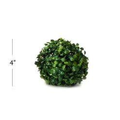 ELITE FLORAL Boxwood Topiary Ball – Artificial Topiary Plant For Weddings, Parties, Home Decoration, Topiary Substitution, Indoor Artificial Plant Ball – 4” Diameter – Green -Artificial Trees Store 31XFpNT4XrL