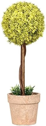 OAutoSjy Artificial Ball Shaped Tree Artificial Plants Potted Fake Topiary Single Ball Tree In Pot Simulation Plastic Faux Flower Ornament Tabletop Decorative Home Indoor Outdoor Decor, White Type 1 12 OAutoSjy Artificial Ball Shaped Tree Artificial Plants Potted Fake Topiary Single Ball Tree In Pot Simulation Plastic Faux Flower Ornament Tabletop Decorative Home Indoor Outdoor Decor, White Type 1 - Image 10