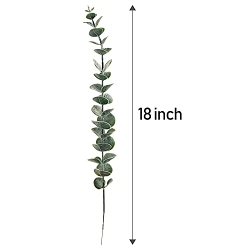 24pcs Eucalyptus Stems Decor, Real Touch Fake Eucalyptus For Flower Arrangements, Artificial Eucalyptus Leaves Faux Greenery Branches Bulk For Home Office Centerpiece Wedding Bouquet Decoration 3 24pcs Eucalyptus Stems Decor, Real Touch Fake Eucalyptus For Flower Arrangements, Artificial Eucalyptus Leaves Faux Greenery Branches Bulk For Home Office Centerpiece Wedding Bouquet Decoration
