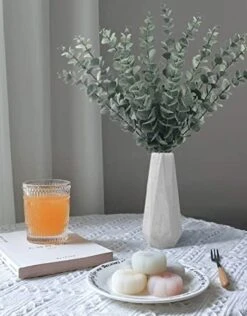 Tiyard 12pcs Eucalyptus Stems 18" Tall Artificial Eucalyptus Leaves Greenery Decor Faux Eucalyptus Real Touch For Wedding Bouquet Centerpiece Home Decor 11 Tiyard 12pcs Eucalyptus Stems 18" Tall Artificial Eucalyptus Leaves Greenery Decor Faux Eucalyptus Real Touch For Wedding Bouquet Centerpiece Home Decor -Artificial Trees Store 411HQaqt9wL
