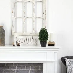 Nearly Natural 13” Boxwood Topiary Artificial UV Resistant (Indoor/Outdoor) Silk Plants Green -Artificial Trees Store 411yBTfAB6L