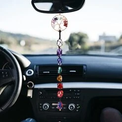OyeahO Tree Of Life Crystals And Healing Stones, 7 Chakra Stones Car Hanging, Reiki Healing Crystals Feng Shui Ornament, Housewarming Gift For Good Luck/Yoga Meditation/Window Hanging/Home Decor 15 OyeahO Tree Of Life Crystals And Healing Stones, 7 Chakra Stones Car Hanging, Reiki Healing Crystals Feng Shui Ornament, Housewarming Gift For Good Luck/Yoga Meditation/Window Hanging/Home Decor -Artificial Trees Store 412ecZhHvvL