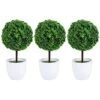 Garneck Potted Fake Plant Green 3Pcs Artificial Potted Plants Mini Boxwood Topiary Green Grass Ball Greenery In Pots Small Houseplants For Indoor Office Tabletop Decor Centerpiece Faux Plants Potted 1 Garneck Potted Fake Plant Green 3Pcs Artificial Potted Plants Mini Boxwood Topiary Green Grass Ball Greenery In Pots Small Houseplants For Indoor Office Tabletop Decor Centerpiece Faux Plants Potted -Artificial Trees Store 412lKavPCLL