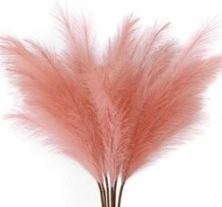 ZIFTY 7-Pcs 38"/3.1FT Faux Pampas Grass Large Tall Fluffy Artificial Fake Flower Boho Decor Bulrush Reed Grass For Vase Filler Farmhouse Home Wedding Decor (Black) -Artificial Trees Store 413PIBzadL. AC