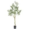 Nafresh Tall Faux Olive Tree,7ft(84in) Realistic Potted Silk Artificial Olive Tree, Fake Olive Trees Indoor With Green Leaves And Big Fruits For Home Office Living Room Bedroom Stairs Foyer Decor. 2 Nafresh Tall Faux Olive Tree,7ft(84in) Realistic Potted Silk Artificial Olive Tree, Fake Olive Trees Indoor With Green Leaves And Big Fruits For Home Office Living Room Bedroom Stairs Foyer Decor. -Artificial Trees Store 413eJrGgJ3L