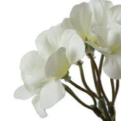 Vickerman Artificial 20" White Geranium Bush. Includes 4 Pieces Per Pack. -Artificial Trees Store 413pOraAZCL