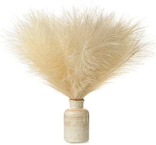 Eyamumo 7 Stems Faux Pampas Grass 17.7''/45cm Tall, Small Fluffy Pompas Decor, Fake Artificial Pampas Grass For Floor Vase Home Office Boho Decor, MalachiteGreen Faux Pompas Grass 9 Eyamumo 7 Stems Faux Pampas Grass 17.7''/45cm Tall, Small Fluffy Pompas Decor, Fake Artificial Pampas Grass For Floor Vase Home Office Boho Decor, MalachiteGreen Faux Pompas Grass - Image 7
