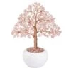 CrystalTears Rose Quartz Crystal Money Tree Feng Shui Natural Healing Crystal Gemstone Bonsai Tree Gifts For Mom Home Office Decor Good Luck -Artificial Trees Store 415XxY4gZgL