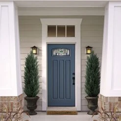 Binnny Flower 4ft Topiary Trees Artificial Outdoor 2 Pack Cedar Pine Faux Bushes And Shrubs Fake Potted Plants UV Rated 4 Feet For Front Porch Home Indoor Decor -Artificial Trees Store 415sDZzv7fL