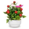 S-BIV Artificial Mini Cherry Plant With Sitting Bird In Plastic Pot, Indoor Faux Artificial Plants With Pot For Desk Or Home Décor Artificial Green Plants For Décor (Red) 1 S-BIV Artificial Mini Cherry Plant With Sitting Bird In Plastic Pot, Indoor Faux Artificial Plants With Pot For Desk Or Home Décor Artificial Green Plants For Décor (Red) -Artificial Trees Store 416MIJNOGnL