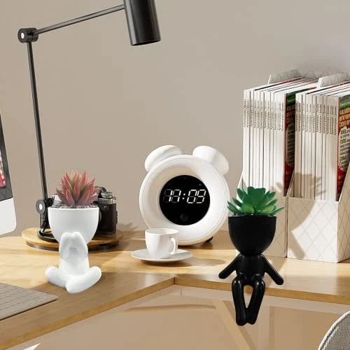 Succulents Plants Artificial For Room Decor, Fake Succulent With Human Shaped Pots, Aesthetic Plants For Desk Decor, Cute Fake Plants For Office Decor, Good Ideas For Gifts, Home Decorations 3PCS 7 Succulents Plants Artificial For Room Decor, Fake Succulent With Human Shaped Pots, Aesthetic Plants For Desk Decor, Cute Fake Plants For Office Decor, Good Ideas For Gifts, Home Decorations 3PCS - Image 5