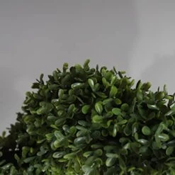 59 Inch Artificial Boxwood Topiary Tree Spiral Plants Fake Faux Plant Decor In Plastic Pot Green Indoor Or Outdoor, Set Of 2 -Artificial Trees Store 417RzP0LobL