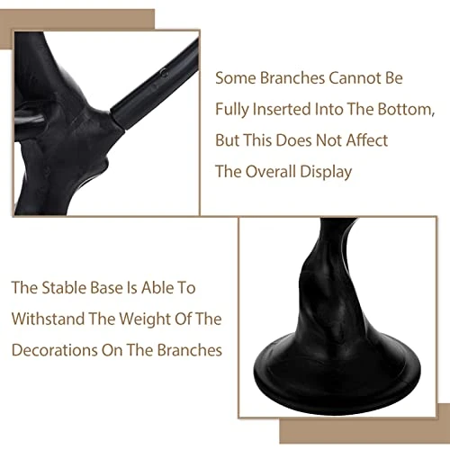 Sziqiqi Black Artificial Tree For Tree Centerpiece For Weddings Christmas Birthday Party Home Indoor Outdoor Decoration 30 Inches 7 Sziqiqi Black Artificial Tree For Tree Centerpiece For Weddings Christmas Birthday Party Home Indoor Outdoor Decoration 30 Inches - Image 5