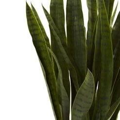 Nearly Natural, Green 4855 35in. Sansevieria With Black Planter -Artificial Trees Store 41BgQY8KKFL