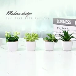 Artificial Succulent Plants Fake Succulent Plants Artificial Faux Succulents 4pcs Mini Potted Succulents For Home Office Room Decoration (Green) 12 Artificial Succulent Plants Fake Succulent Plants Artificial Faux Succulents 4pcs Mini Potted Succulents For Home Office Room Decoration (Green) -Artificial Trees Store 41BhqJTM8ES