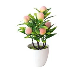 FXforer 4Pcs Mini Artificial Fruit Tree Potted Bonsai Plant,Decorative Lifelike Berry,Apple,Orange,Peach Plants With White Vase,Fake Plants Arrangement Topiary For Home Office Desk Room Decoration 10 FXforer 4Pcs Mini Artificial Fruit Tree Potted Bonsai Plant,Decorative Lifelike Berry,Apple,Orange,Peach Plants With White Vase,Fake Plants Arrangement Topiary For Home Office Desk Room Decoration -Artificial Trees Store 41Chz8Nof2S