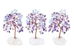 Jovivi Amethyst Crystal Tree With Aquamarine Round Beads, Clear Quartz Cluster Base Healing Crystals Feng Shui Bonsai Money Tree Home Office Desk Decor For Wealth And Luck -Artificial Trees Store 41DugHAYaSL