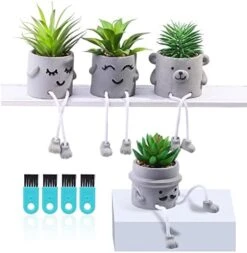 Iuuidu Artificial Potted Plant, Faux Succulent In Pot Emotional Cement Potted Plant Animated Artificial Succulents Decor For Home Living Room Bedroom And Office(Shy) 29 Iuuidu Artificial Potted Plant, Faux Succulent In Pot Emotional Cement Potted Plant Animated Artificial Succulents Decor For Home Living Room Bedroom And Office(Shy) -Artificial Trees Store 41DzRo8bLlL. AC