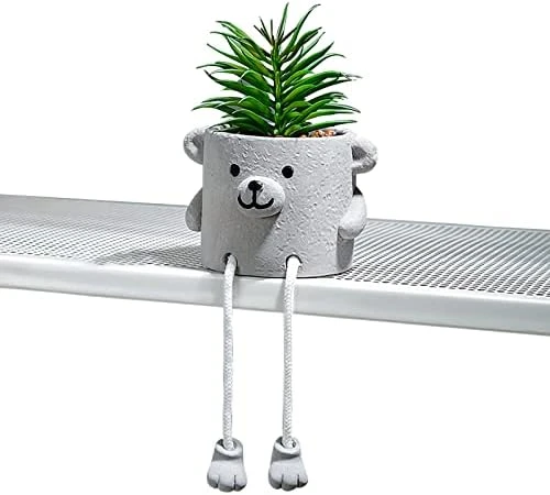 Lavenor Artificial Potted Plant Fake Succulent Plant Cute Hanging Leg Emotional Cement Potted Succulents Decor For Desk Shelf Bedroom Living Room And Office Decoration(Type A + Type C) 17 Lavenor Artificial Potted Plant Fake Succulent Plant Cute Hanging Leg Emotional Cement Potted Succulents Decor For Desk Shelf Bedroom Living Room And Office Decoration(Type A + Type C) - Image 15