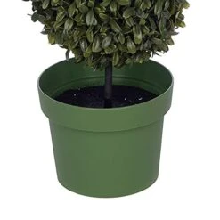 House Of Silk Flowers Artificial 25" Triple Ball Boxwood Topiary -Artificial Trees Store 41EbkrjCJaL