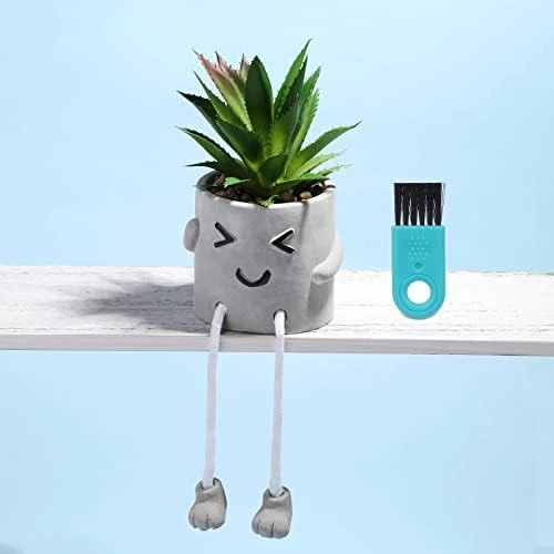 Iuuidu Artificial Potted Plant, Faux Succulent In Pot Emotional Cement Potted Plant Animated Artificial Succulents Decor For Home Living Room Bedroom And Office(Shy) 17 Iuuidu Artificial Potted Plant, Faux Succulent In Pot Emotional Cement Potted Plant Animated Artificial Succulents Decor For Home Living Room Bedroom And Office(Shy) - Image 15