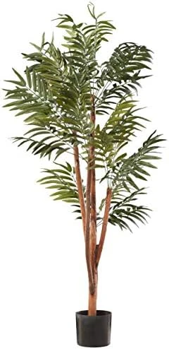 Home Pure Garden Artificial Golden Cane Palm Tree-72” Faux Plant Natural Feel Leaves-Realistic Indoor Potted Topiary Décor 10 Home Pure Garden Artificial Golden Cane Palm Tree-72” Faux Plant Natural Feel Leaves-Realistic Indoor Potted Topiary Décor - Image 8
