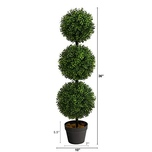 3ft. Boxwood Triple Ball Topiary Artificial Tree (Indoor/Outdoor) 3 3ft. Boxwood Triple Ball Topiary Artificial Tree (Indoor/Outdoor)