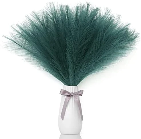 Eyamumo 7 Stems Faux Pampas Grass 17.7''/45cm Tall, Small Fluffy Pompas Decor, Fake Artificial Pampas Grass For Floor Vase Home Office Boho Decor, MalachiteGreen Faux Pompas Grass 12 Eyamumo 7 Stems Faux Pampas Grass 17.7''/45cm Tall, Small Fluffy Pompas Decor, Fake Artificial Pampas Grass For Floor Vase Home Office Boho Decor, MalachiteGreen Faux Pompas Grass - Image 10