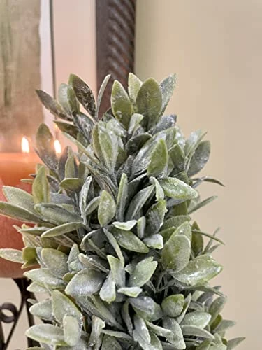 Regency International Flocked Artificial Sage Cone Tabletop Topiary 24" 6 Regency International Flocked Artificial Sage Cone Tabletop Topiary 24" - Image 4