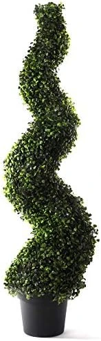Bornbridge Artificial Spiral Topiary Tree - Indoor/Outdoor Topiary Trees - Artificial Outdoor Plants (2 Pack, 4' Cypress) 7 Bornbridge Artificial Spiral Topiary Tree - Indoor/Outdoor Topiary Trees - Artificial Outdoor Plants (2 Pack, 4' Cypress) - Image 5