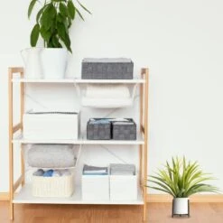 Velener 15" Potted Spider Plant In Artificial Plant Stand- Fake Plants For Indoors Outdoor Patio Decor Modern House Accessories For Home Office, Zen Garden Green Bathroom Kitchen Table Living Room -Artificial Trees Store 41J3X4PeD6L