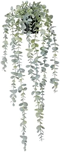 COCOBOO 1pcs Artificial Hanging Plants, Fake Potted Eucalyptus Faux Hanging Plant For Wall Room Home Indoor Outdoor Shelf Decor 8 COCOBOO 1pcs Artificial Hanging Plants, Fake Potted Eucalyptus Faux Hanging Plant For Wall Room Home Indoor Outdoor Shelf Decor - Image 6