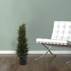 Softflame 33in Artificial Tall Cedar Topiary Tree Cypress Potted Plants, Artificial Plant Perfect For Home Office Indoor Decoration -Artificial Trees Store 41LJtLFvlfL