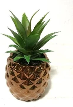 Golden Pineapple Ananas Potted Artificial Succulents Faux Plants Home Office Tabletop Decoration (Gold) 21 Golden Pineapple Ananas Potted Artificial Succulents Faux Plants Home Office Tabletop Decoration (Gold) -Artificial Trees Store 41N2GMZHjcL. AC