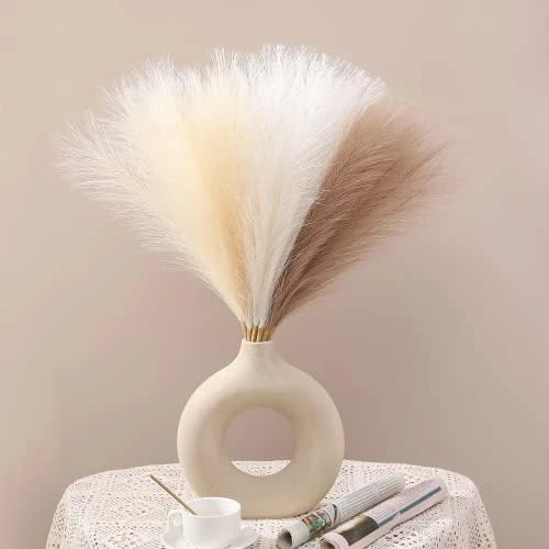 Serwalin Pampas Grass Pink 17.7 Inch 6pcs, Artificial Pampas Grass Faux Pink Pompas Grass Decor, Short Pompous Grass Blush Room Decoration, Wedding Centerpieces Mothers Day Pink Home Decor 16 Serwalin Pampas Grass Pink 17.7 Inch 6pcs, Artificial Pampas Grass Faux Pink Pompas Grass Decor, Short Pompous Grass Blush Room Decoration, Wedding Centerpieces Mothers Day Pink Home Decor - Image 14