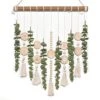 Boho Wall Decor Artificial Eucalyptus Wall Hanging Bathroom Decor Fake Eucalyptus Plants Greenery Leaves With Wooden Bead Garland On Stick Rustic Farmhouse Home Decorations For Bedroom Nursery Kitchen