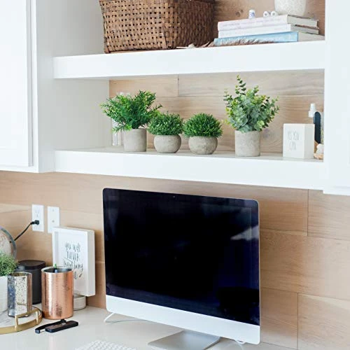 GreenCallow Artificial Plants For Home Decor Indoor. 4 Mini Plants, Rosemary Faux Plant Decor, Eucalyptus Plant, Grass Faux Plants. Small Fake Plants For Shelf Or Desk Plant Artificial Greenery Décor 5 GreenCallow Artificial Plants For Home Decor Indoor. 4 Mini Plants, Rosemary Faux Plant Decor, Eucalyptus Plant, Grass Faux Plants. Small Fake Plants For Shelf Or Desk Plant Artificial Greenery Décor - Image 3