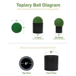 NatraHedge Artificial Topiary Ball Set - Faux Foliage Balls For Garden, Wedding, Home Décor, And Backyard (Juniper Cypress - 10" X 10" - 2 Pack) 10 NatraHedge Artificial Topiary Ball Set - Faux Foliage Balls For Garden, Wedding, Home Décor, And Backyard (Juniper Cypress - 10" X 10" - 2 Pack) -Artificial Trees Store 41PaEOcAEWS