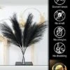 Tall 43'' Black 3-pcs Artificial Faux Pampas Grass Tall, Decor For Living Room / Wedding Decoration Floor Vase Filler 2 Tall 43'' Black 3-pcs Artificial Faux Pampas Grass Tall, Decor For Living Room / Wedding Decoration Floor Vase Filler -Artificial Trees Store 41QTe0jZZEL