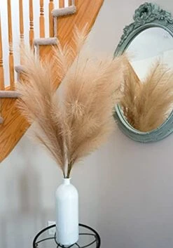 Boho Wish Faux Pampas Grass Decor Tall Set Of 7 PCs -40 Inches Non-Shedding, Floor And Office Vase Filling-Fluffy Floral Branches -Wedding Decor- Home And Bedroom Table Decoration (Brown) 14 Boho Wish Faux Pampas Grass Decor Tall Set Of 7 PCs -40 Inches Non-Shedding, Floor And Office Vase Filling-Fluffy Floral Branches -Wedding Decor- Home And Bedroom Table Decoration (Brown) -Artificial Trees Store 41RrN6kfgUL