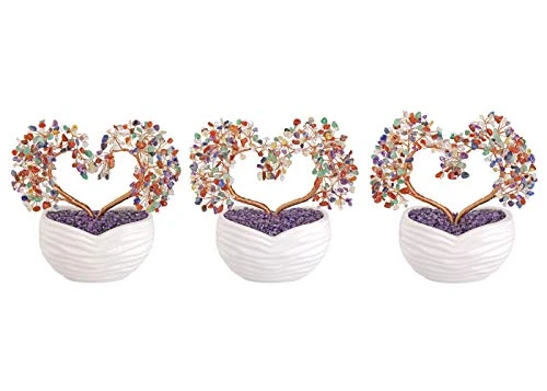 Top Plaza 7 Chakra Healing Crystals Stones Tree Gemstones Bonsai Money Tree Good Luck Wealth Figurine Decor For Home Living Room Love Heart Wedding Decoration 8 Inches 5 Top Plaza 7 Chakra Healing Crystals Stones Tree Gemstones Bonsai Money Tree Good Luck Wealth Figurine Decor For Home Living Room Love Heart Wedding Decoration 8 Inches - Image 3