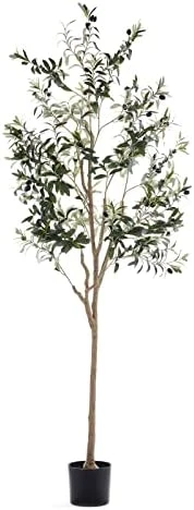 DIIGER Artificial Tree Plant Eucalyptus Tree 6FT Tall, Modern Large Fake Plant Decor In Pot For Indoor Outdoor,Home Office Perfect Housewares Gift Decoration, 71 In Eucalyptus Tree 10 DIIGER Artificial Tree Plant Eucalyptus Tree 6FT Tall, Modern Large Fake Plant Decor In Pot For Indoor Outdoor,Home Office Perfect Housewares Gift Decoration, 71 In Eucalyptus Tree - Image 8