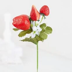 Factory Direct Craft Artificial Strawberry Bush | Summer Florals And Home Decor | Size: 17" L 11 Factory Direct Craft Artificial Strawberry Bush | Summer Florals And Home Decor | Size: 17" L -Artificial Trees Store 41UjoodD9dL. AC