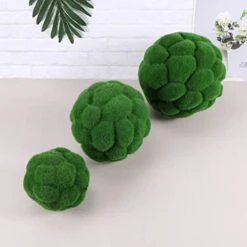 BESPORTBLE Fake Rocks Artificial Plant Moss Ball Topiary Ball Ornament For Garden Topiary Tree Wedding Party Hanging Wall Decoration Green 15CM Greenery Balls -Artificial Trees Store 41VFdbPUBCL