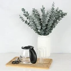 Tiyard 12pcs Eucalyptus Stems 18" Tall Artificial Eucalyptus Leaves Greenery Decor Faux Eucalyptus Real Touch For Wedding Bouquet Centerpiece Home Decor 12 Tiyard 12pcs Eucalyptus Stems 18" Tall Artificial Eucalyptus Leaves Greenery Decor Faux Eucalyptus Real Touch For Wedding Bouquet Centerpiece Home Decor -Artificial Trees Store 41WblTkqTWL