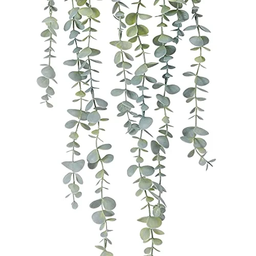 COCOBOO 1pcs Artificial Hanging Plants, Fake Potted Eucalyptus Faux Hanging Plant For Wall Room Home Indoor Outdoor Shelf Decor 4 COCOBOO 1pcs Artificial Hanging Plants, Fake Potted Eucalyptus Faux Hanging Plant For Wall Room Home Indoor Outdoor Shelf Decor - Image 2