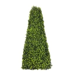 SunnyRoyal Topiary Trees Artificial Outdoor Boxwood Trees Highly Realistic Decorative Buxus Tower, UV Resistant Fake Tree For Home Garden/Indoor & Outdoor Use, 1 Piece
